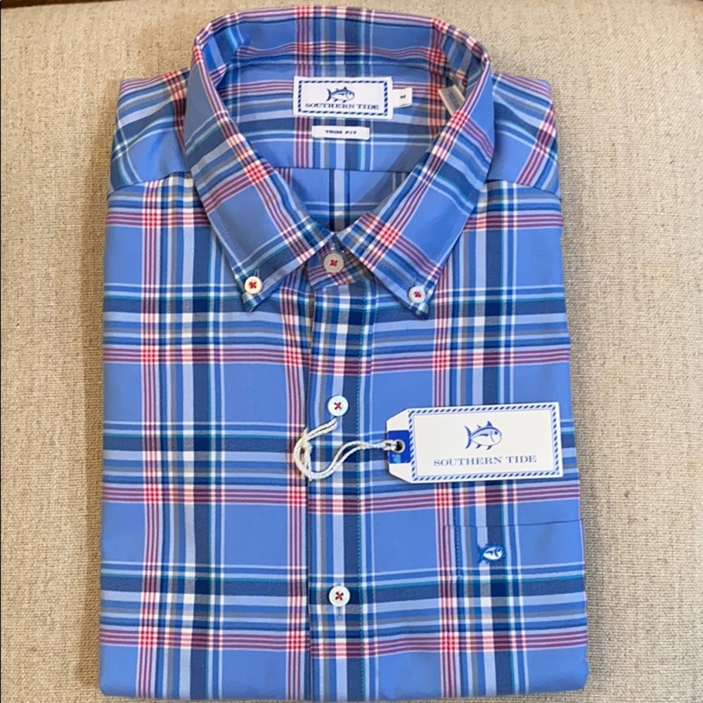 Southern Tide Trim Fit Casual Button Down Shirt
